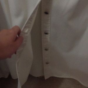 CHARTER CLUB IVORY BUTTON DOWN BLOUSE SZ 16
